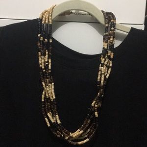 6 strand beaded necklace